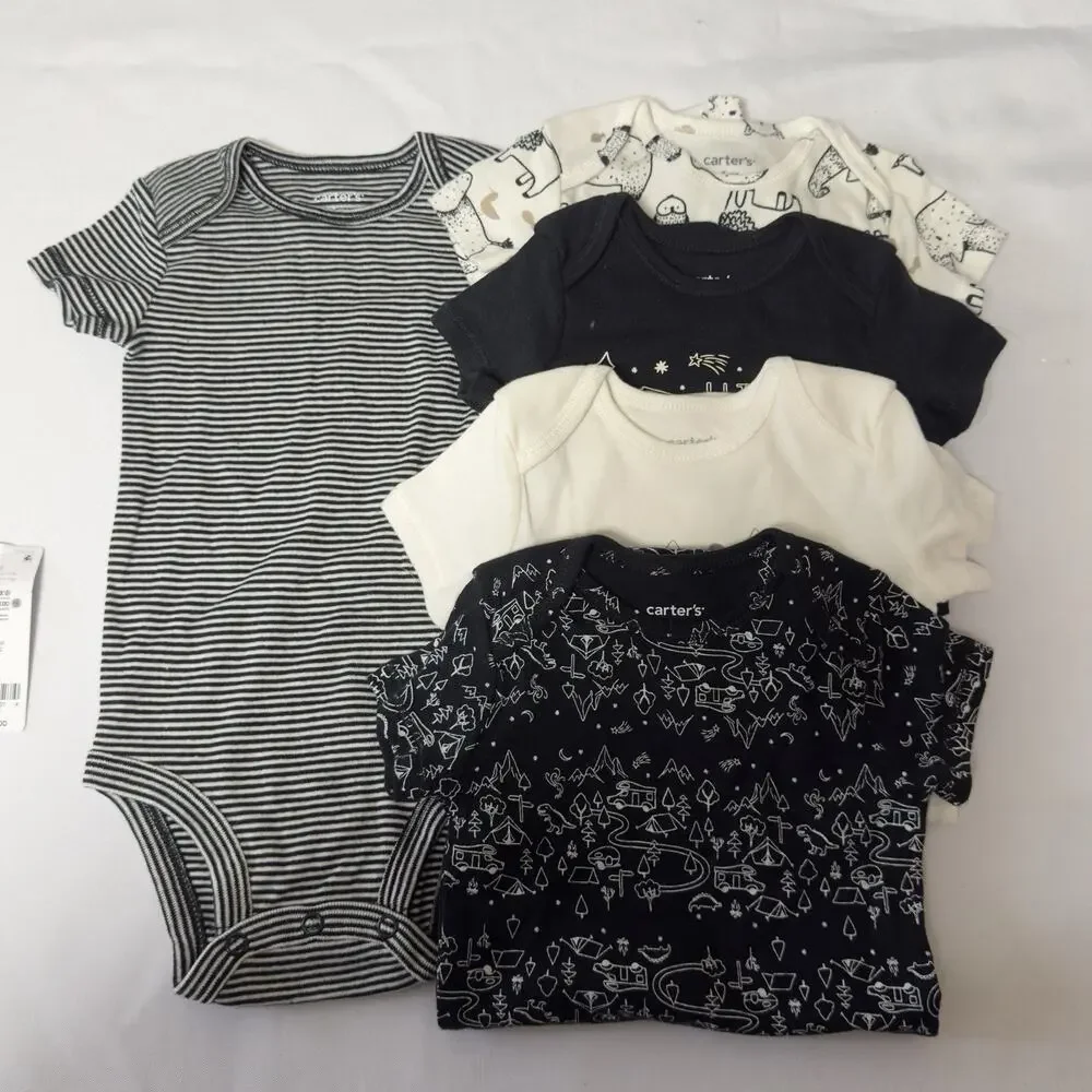 Carter's Baby Bodysuit Set 5 Pack Little Adventure Seeker Short Sleeve 6 Months
